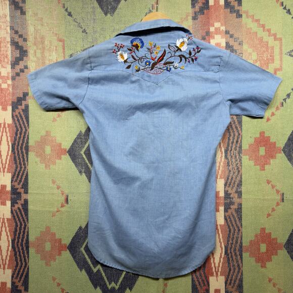 Dee Cee Rangers Vintage Western Button Down Shirt Size Medium  80s - Picture 4 of 5